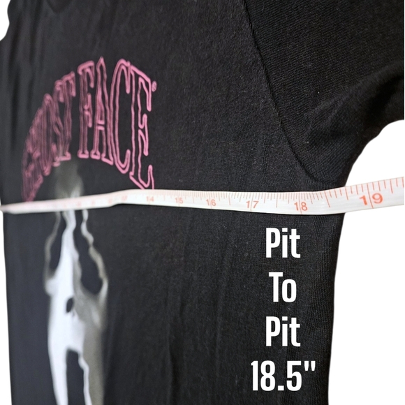 Ghost Face Scream Mask Tee Black Pink Graphic T-Shirt Mens Sz M Horror Halloween - Picture 5 of 7